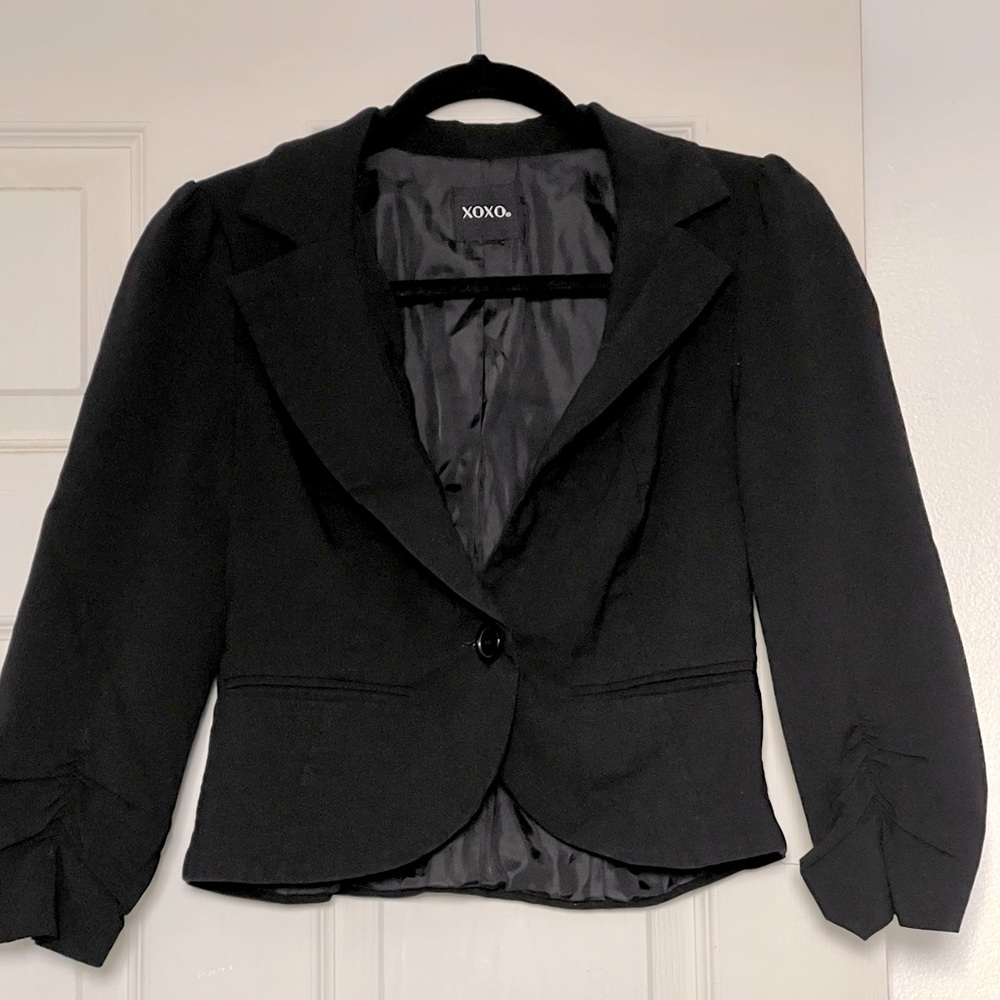 Black XOXO brand blazer, junior’s size Small